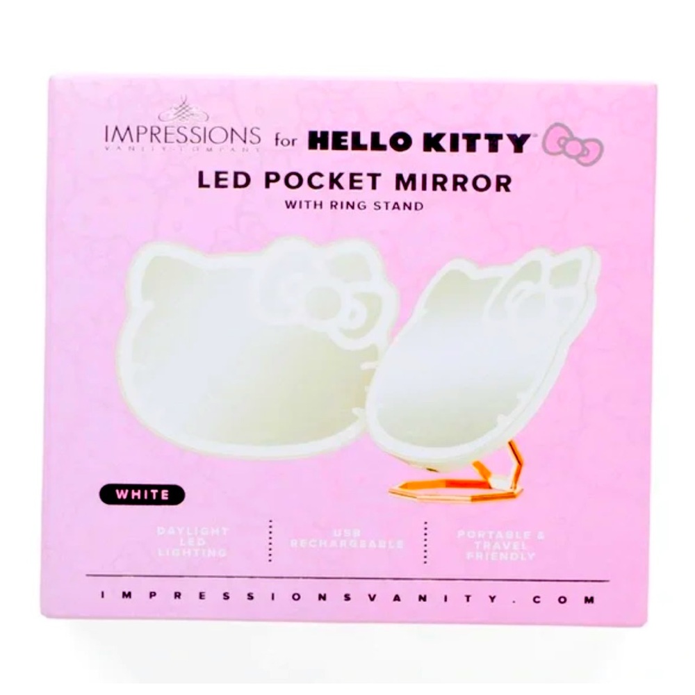 HELLO KITTY POCKET MIR-ROR With RING STAND